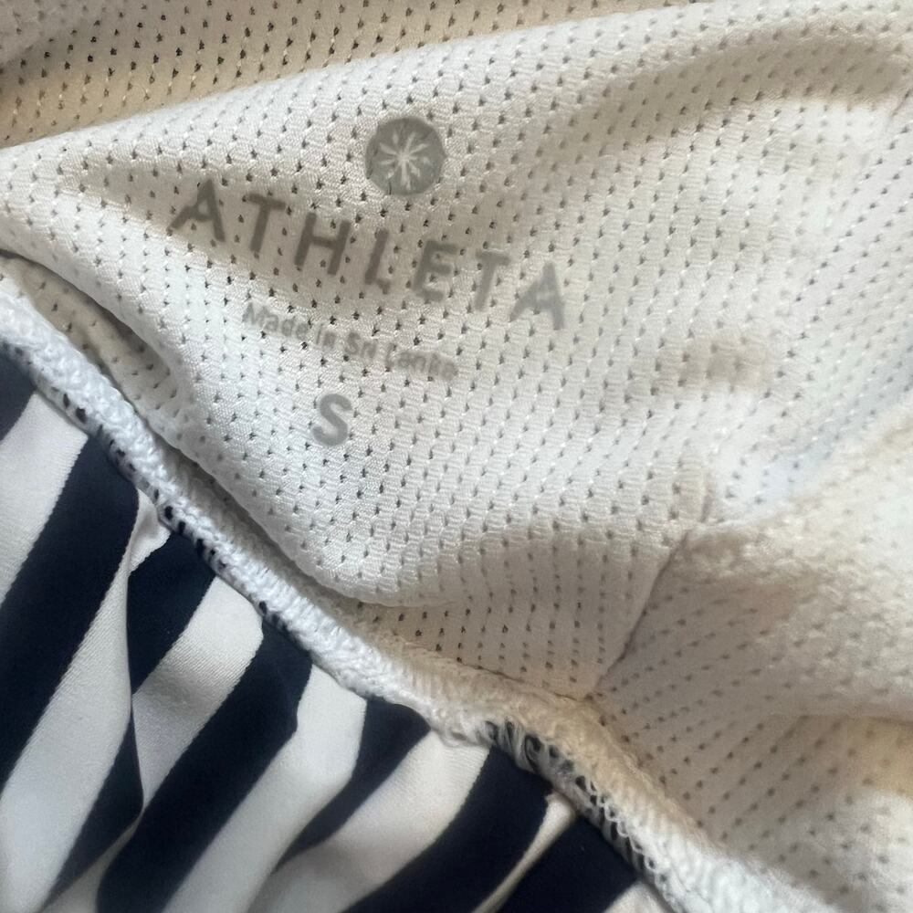 ATHLETA Striped High Neck T-Back Sports Bra | Women’s S - Picture 4 of 4